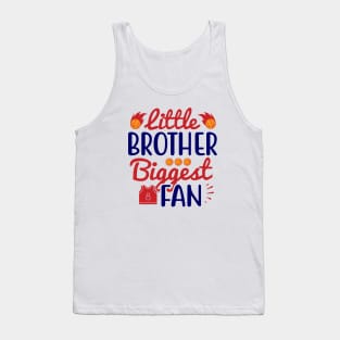 Little Brother Biggest Fan Basketball Tank Top